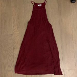 Burgundy dress